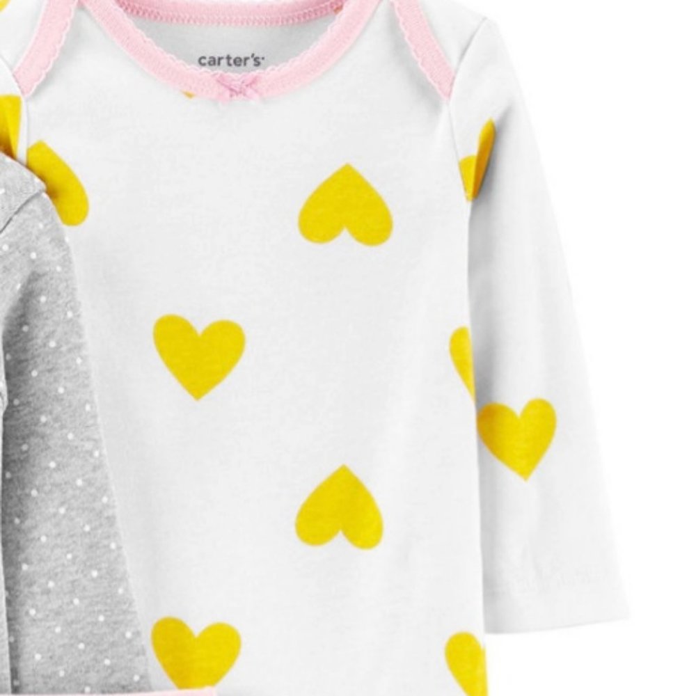 NWT 12m NB valentines Easter CUTIE top pants carters outfit girl layette bunny - Picture 4 of 4